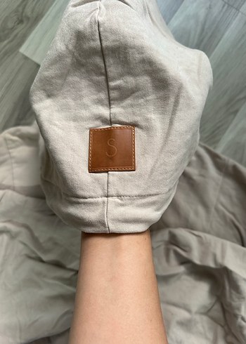 Bej Kapüşonlu Kadın Sweatshirt - Görsel 6