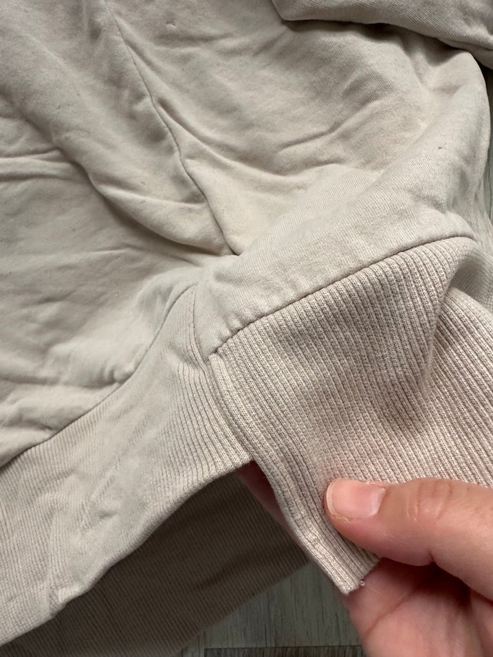 Bej Kapüşonlu Kadın Sweatshirt - Görsel 4