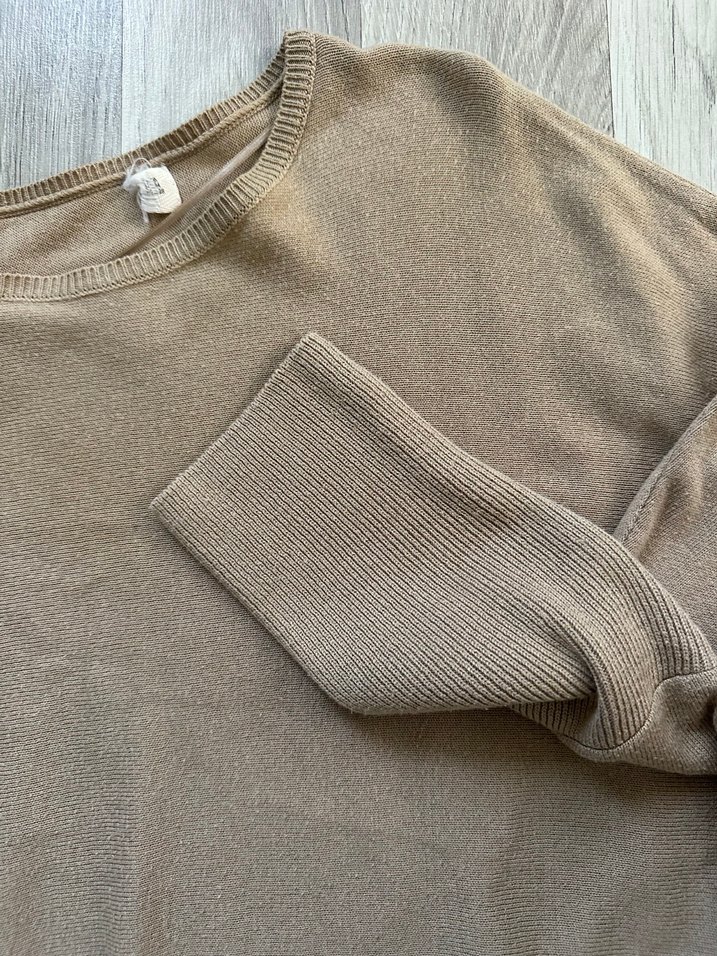 Yarasa kol salaş ince triko blüz - Görsel 4