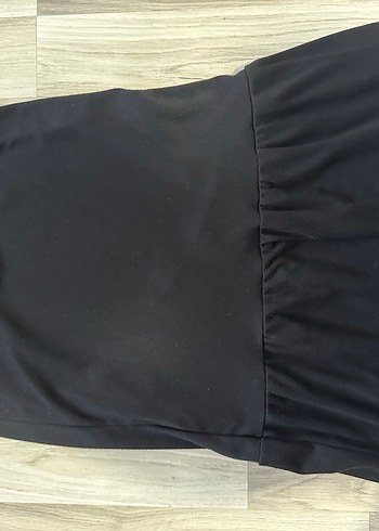 Siyah Fırfırlı Midi Etek - Görsel 5