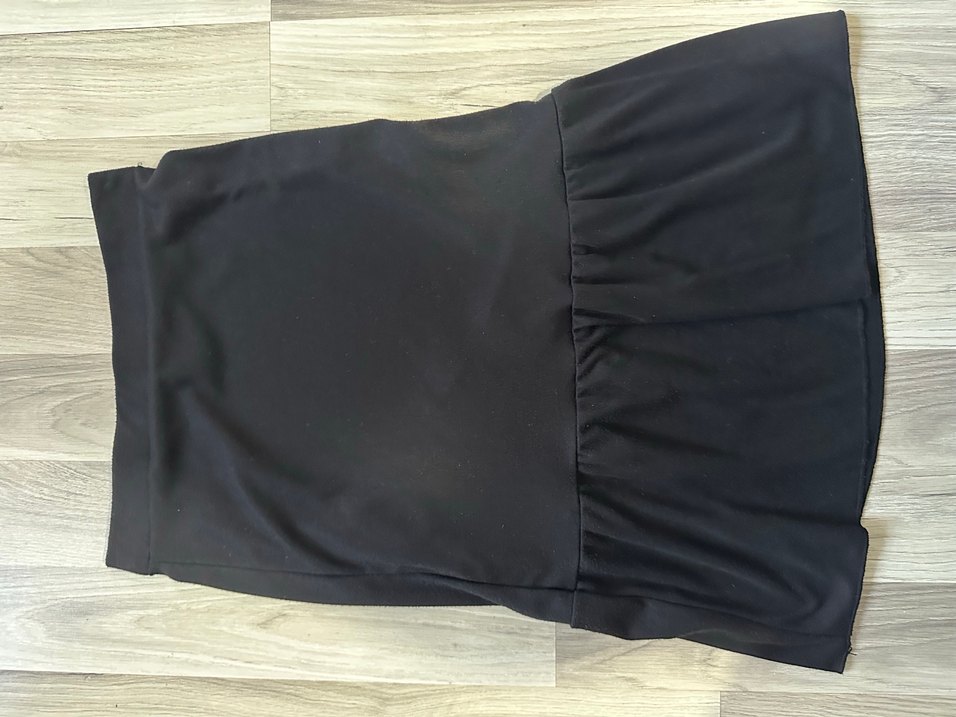 Siyah Fırfırlı Midi Etek - Görsel 5