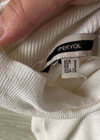 İpekyol önü dantel detaylı ince triko kazak - Görsel 7