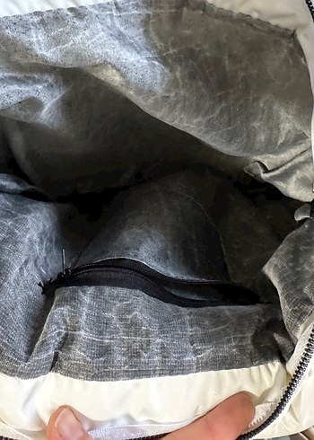 Beyaz paraşüt kumaş spor çanta - Görsel 7