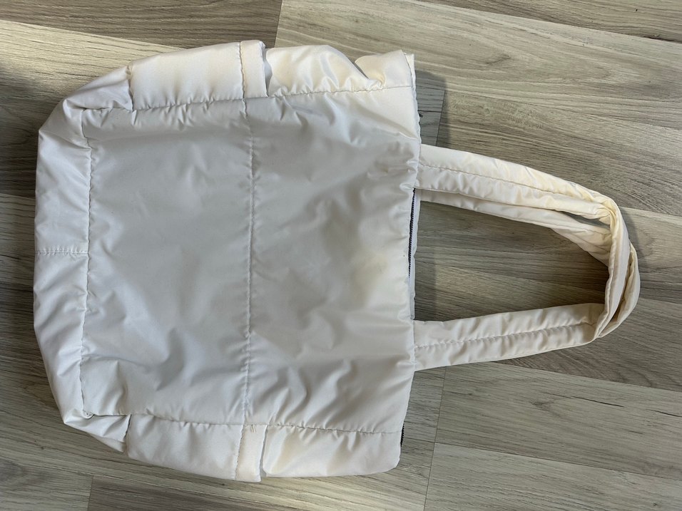 Beyaz paraşüt kumaş spor çanta - Görsel 3