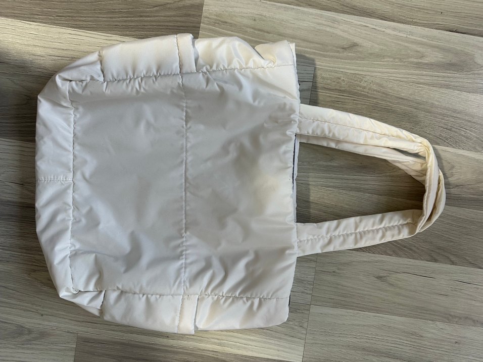 Beyaz paraşüt kumaş spor çanta - Görsel 2