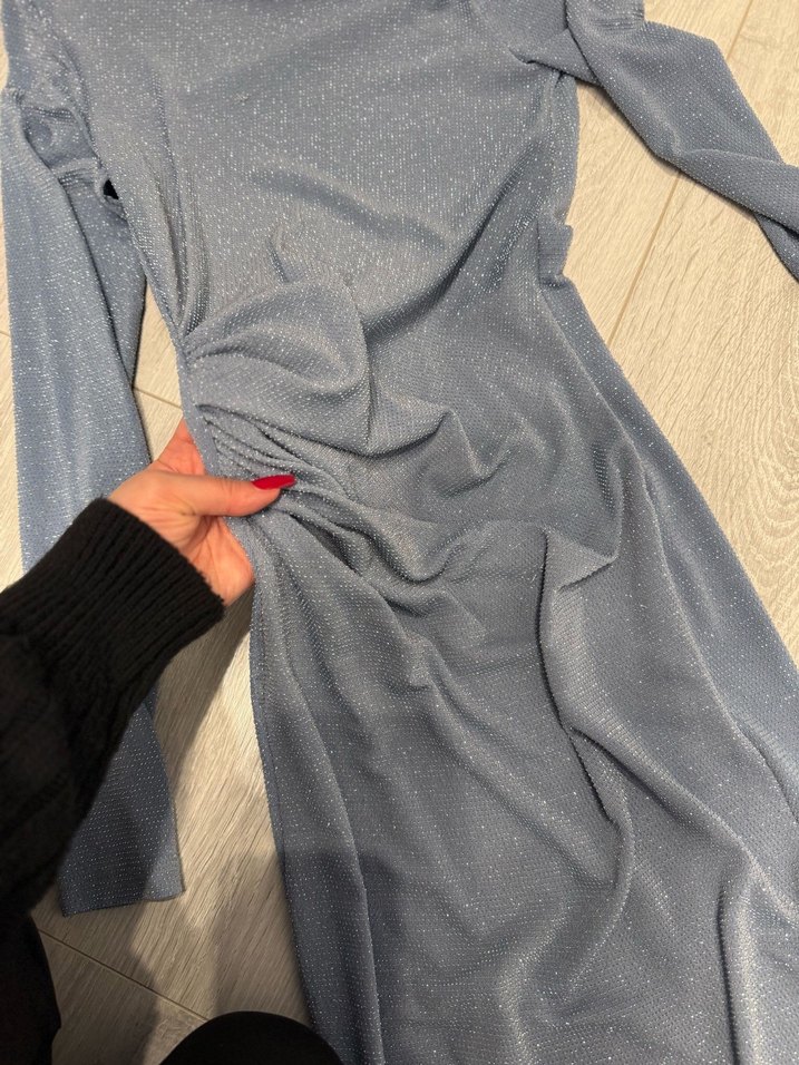 Yüksek Yakalı Atletik Midi Elbise - Görsel 3