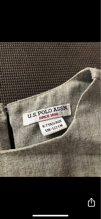 6 Yaş Beden U.s polo 6-7 yaş 116-122 cm elbise