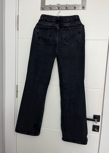 Siyah Kadın Midi Denim Pantolon - Görsel 2