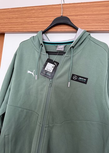 xl Beden yeşil Renk Puma Mercedes amg özel seri hırka