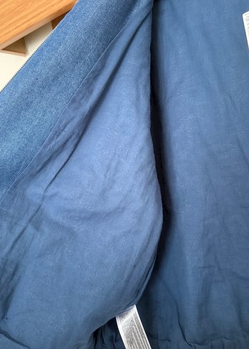 Mango pamuklu işlemeli ceket - Görsel 13