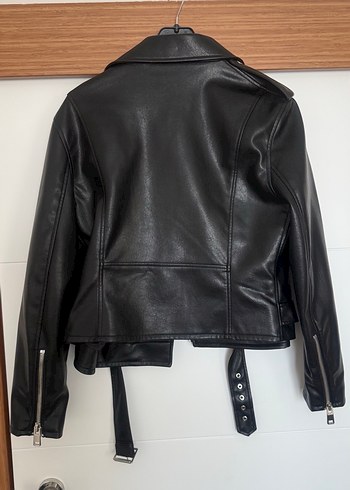 Mango deri ceket - Görsel 8