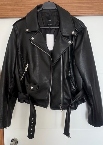 Mango deri ceket - Görsel 5