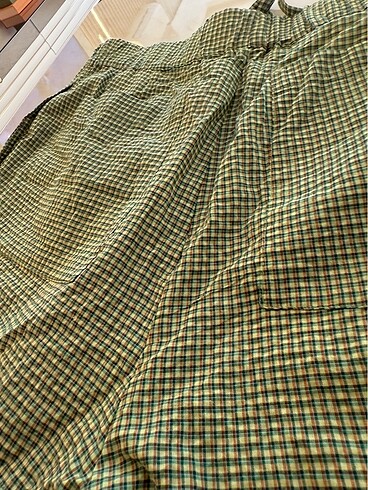 Zara kareli şort - Görsel 10