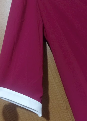 Bordo Uzun Kadın Sabahlık - Görsel 3