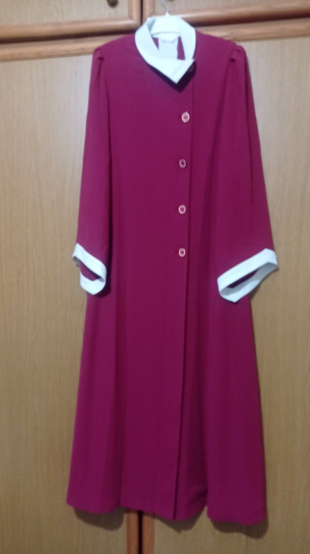 Bordo Uzun Kadın Sabahlık - Görsel 2