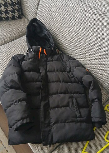 Fermuarlı Siyah Erkek Çocuk Mont - Görsel 2