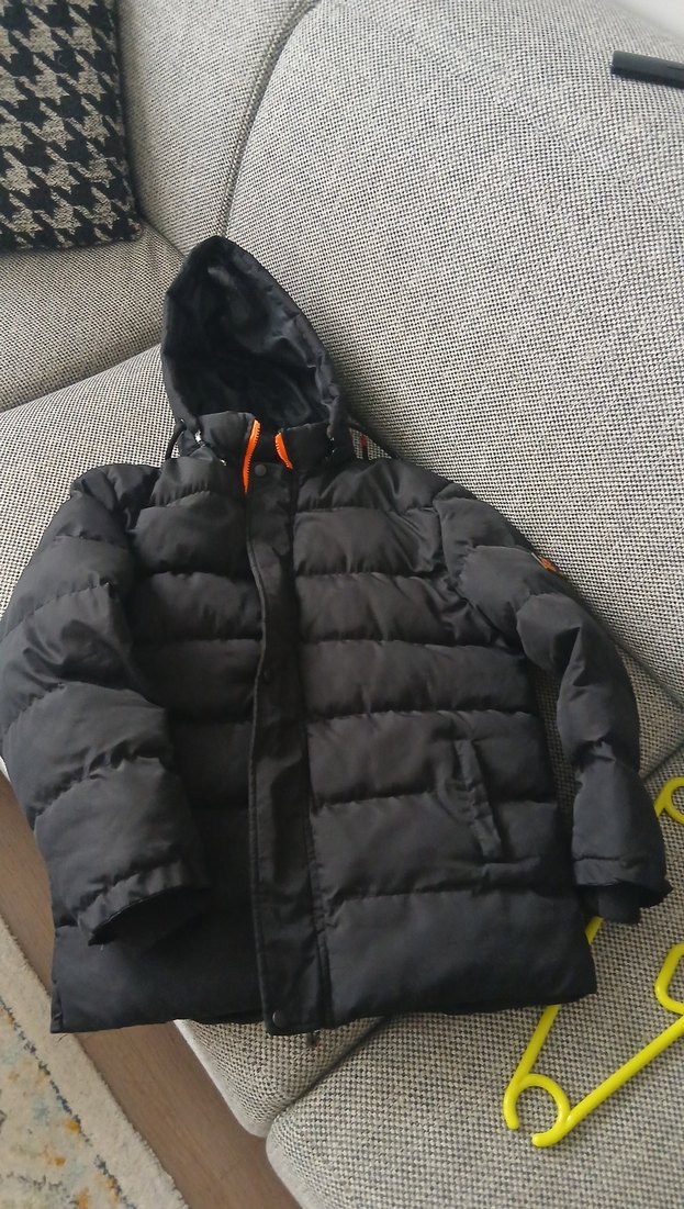 Fermuarlı Siyah Erkek Çocuk Mont - Görsel 2