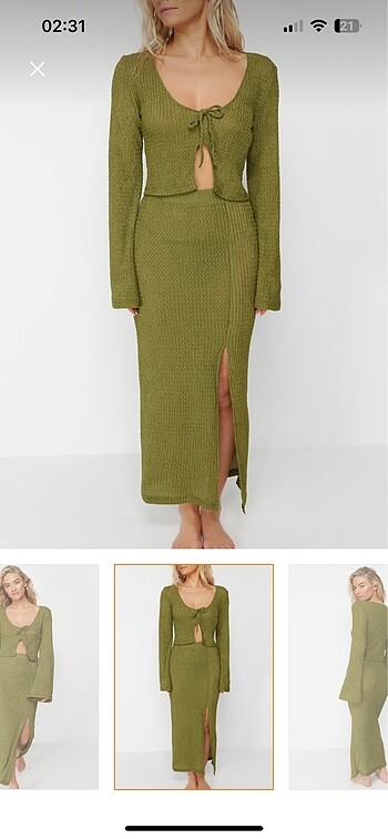 xl Beden haki Renk Zara model beach takım