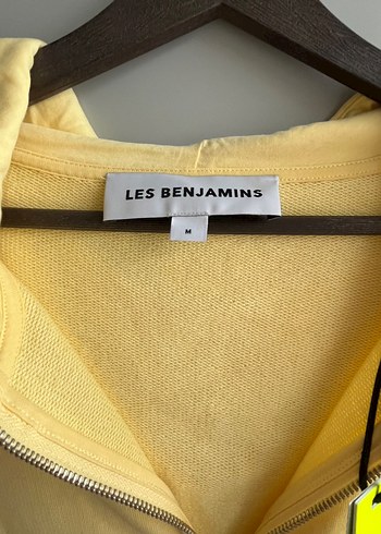 m Beden sarı Renk Orijinal Les Benjamins Zip Hoodie