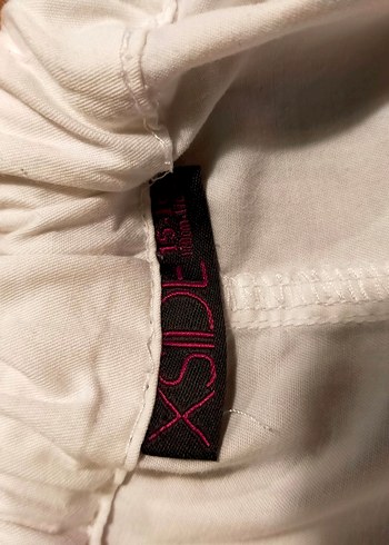 Kız Çocuk Beyaz Keten Düğmeli Bluz - Görsel 3