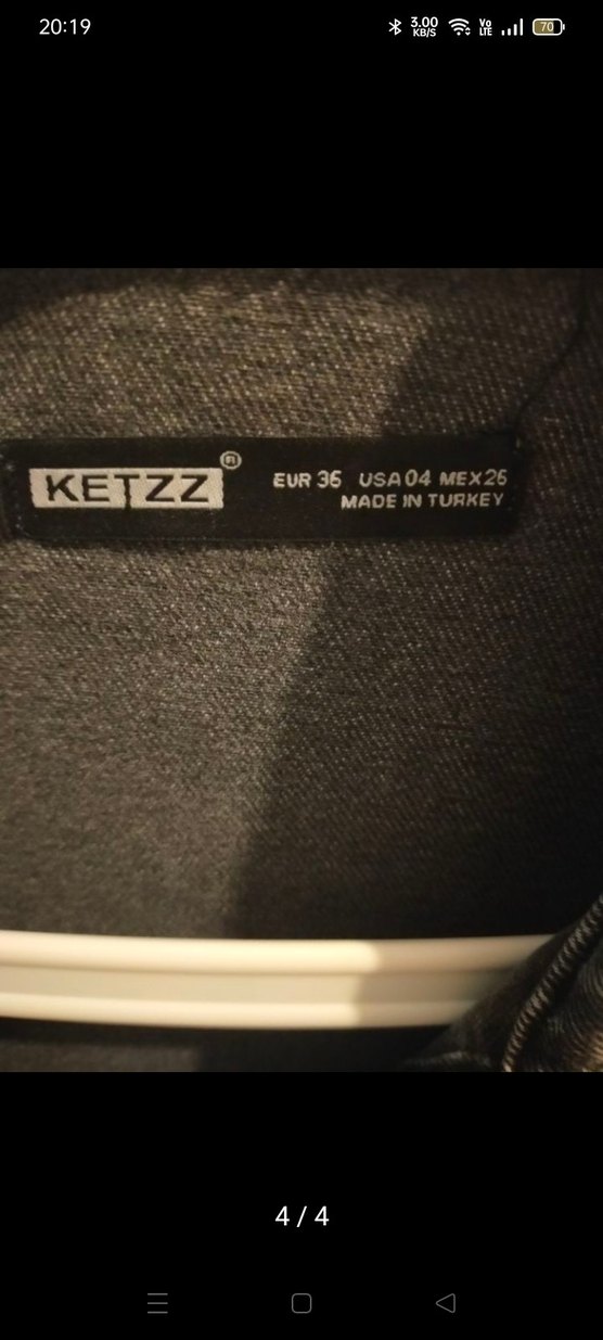 Düğmeli Uzun Kollu Bohem Denim Elbise - Görsel 4