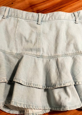 kadın Denim Mini Etek - Görsel 3