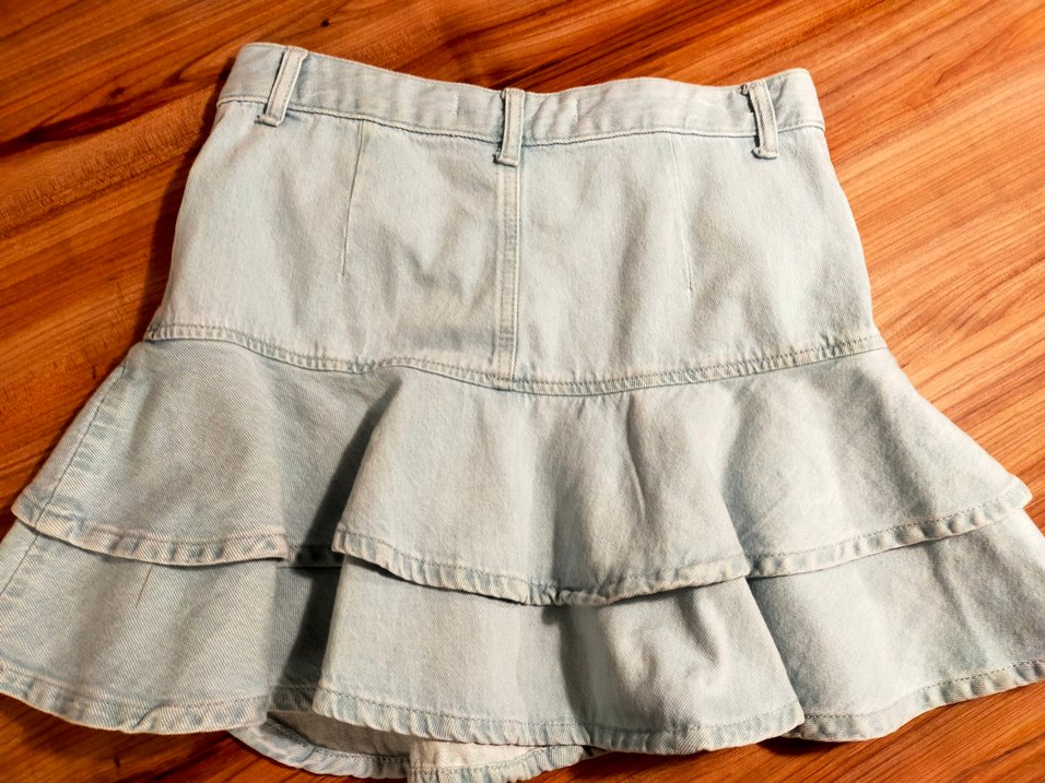 kadın Denim Mini Etek - Görsel 3