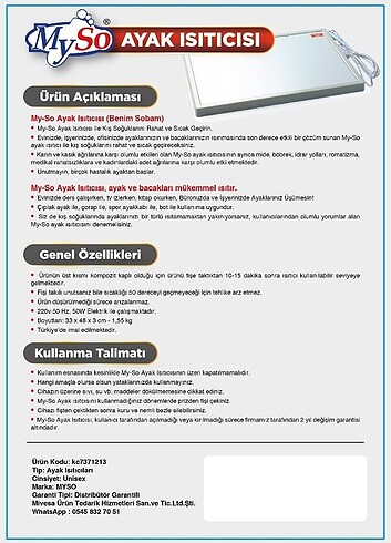 Ayak ısıtıcı sıfır etiketli kutusunda  - Görsel 9