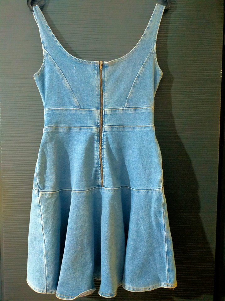 Mavi Denim Midi Kadın Elbise - Görsel 2