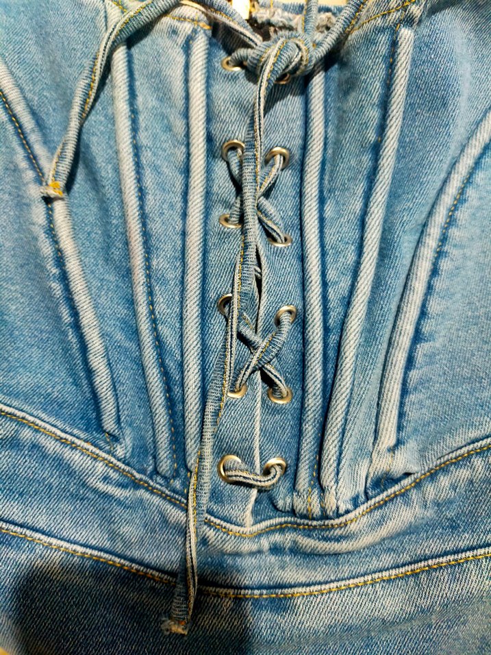 Mavi Denim Midi Kadın Elbise - Görsel 3