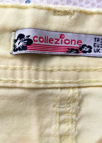 Düğmeli Sarı Mini Etek - Görsel 3