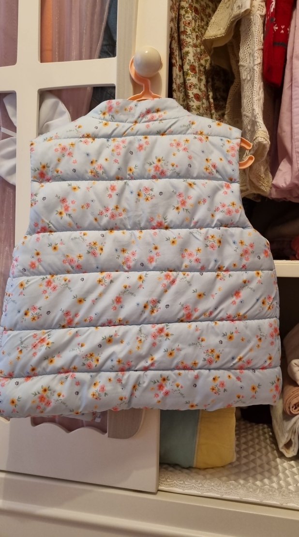 Çiçek Desenli Kız Şişme Yelek - Görsel 2