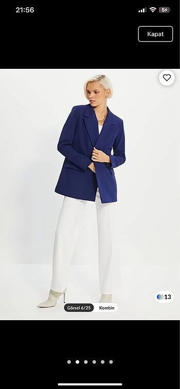 s Beden lacivert Renk Blazer ceket