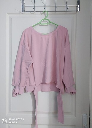 Bershka PEMBE YIRTMAÇLI SWEAT