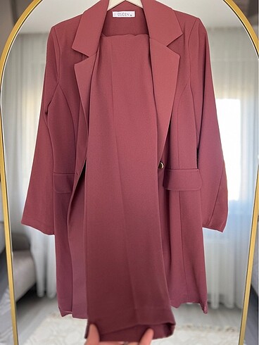 Diğer Gül Kurusu Blazer Takım