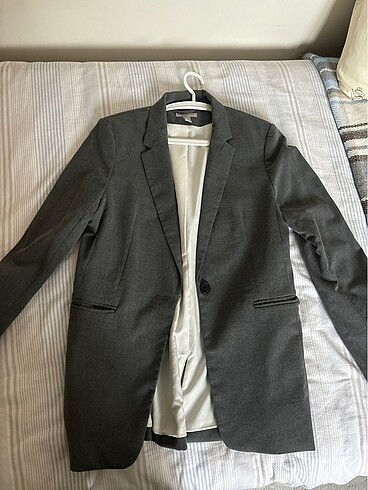 H&M Gri Blazer Ceket