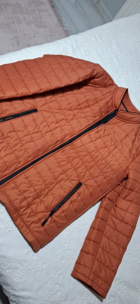 kiremit rengi Kısa Kış Montu - Görsel 3