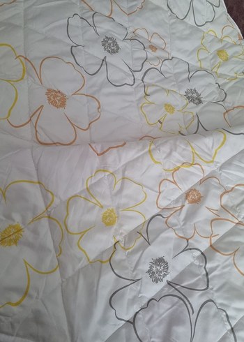 Pastel Renkli Çiçek Desenli Yazlık yorgan - Görsel 2