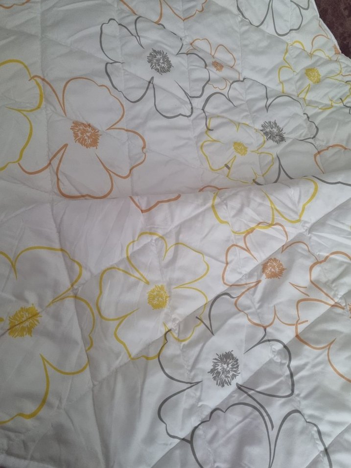 Pastel Renkli Çiçek Desenli Yazlık yorgan - Görsel 2