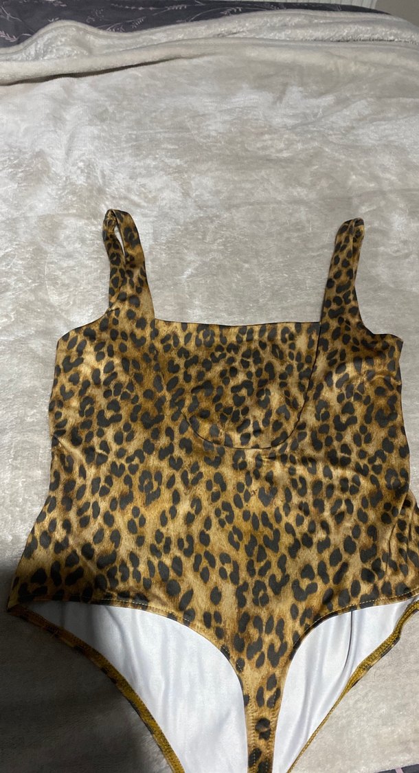 Leopar Desenli Kadın BODY - Görsel 2