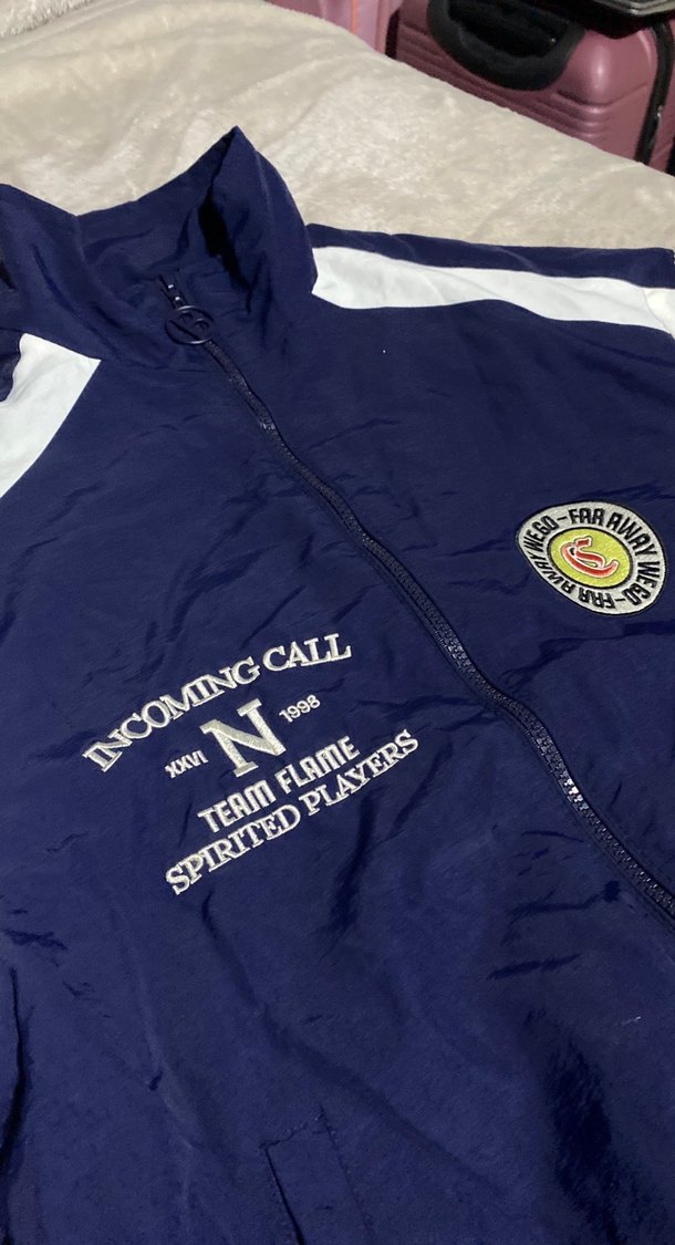 Mavi Fermuarlı  Spor Rüzgarlık - Görsel 3