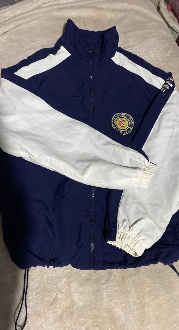 Mavi Fermuarlı  Spor Rüzgarlık - Görsel 2