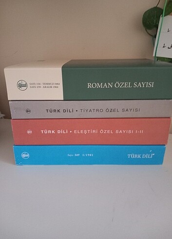 Türk dili dergisi özel sayı roman tiyatro eleştiri yazın akımlar