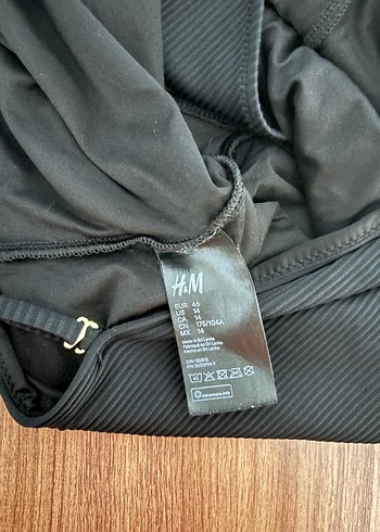 H&M Siyah Korseli Minimal Mayo