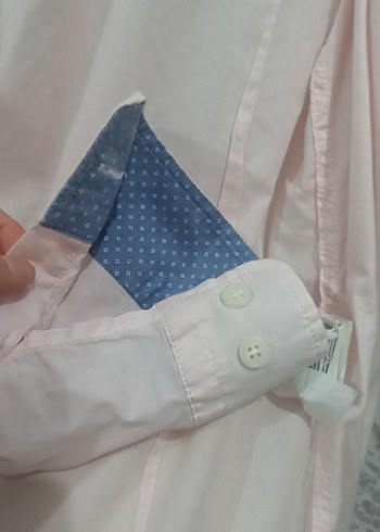 Toz pembe yazlık gömlek - Görsel 5