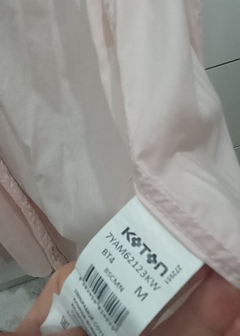 Toz pembe yazlık gömlek - Görsel 4