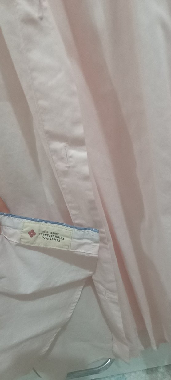 Toz pembe yazlık gömlek - Görsel 3