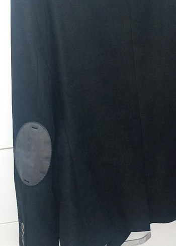 Siyah Erkek Takım Elbise, Notch Yaka, Düğmeli - Görsel 4