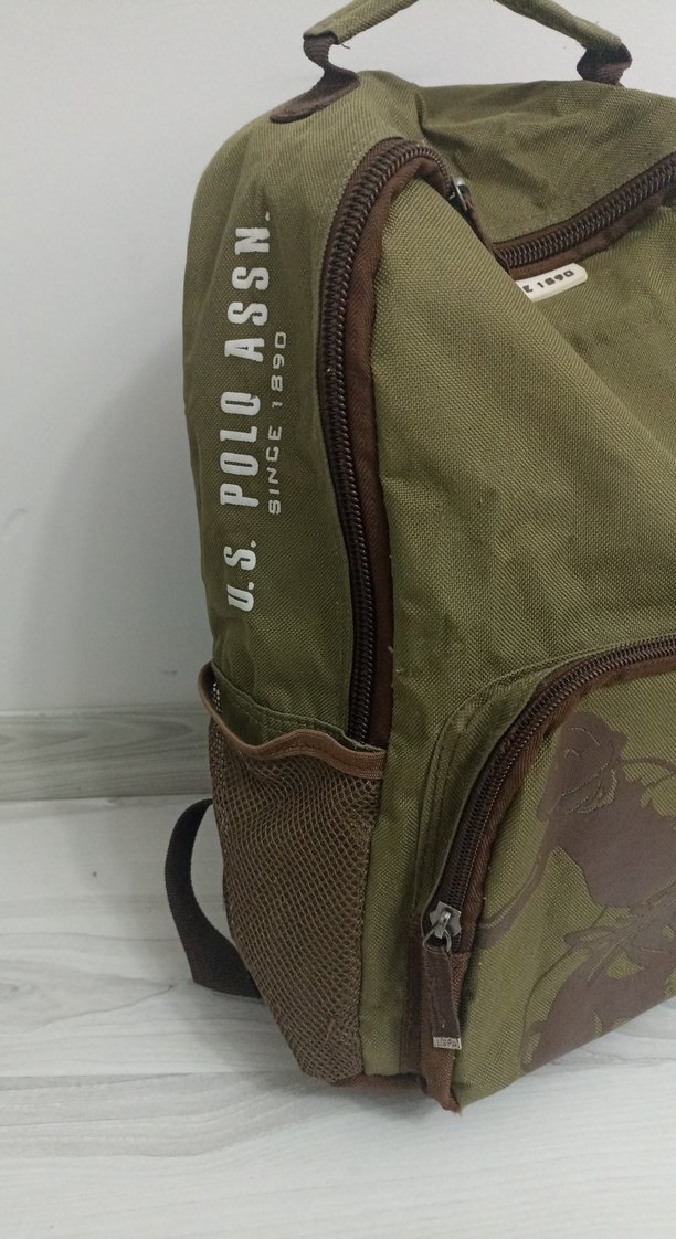 U.s Polo Kahverengi Kamuflaj Sırt Çantası - Görsel 2