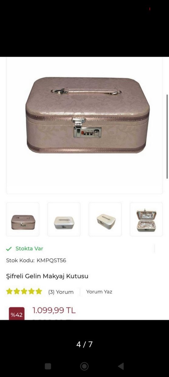 Pastel Pembe Makyaj Düzenleyici Kutusu - Görsel 2